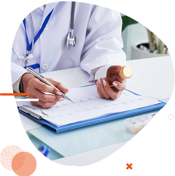 Legal team reviewing physician statements